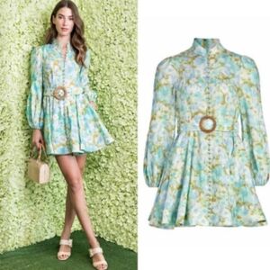 Zimmermann Floral Print Mini Dress